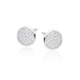 PENDIENTES PLATA REDONDOS CIRCONITAS