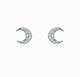 PENDIENTES PLATA LUNA CIRCONITAS