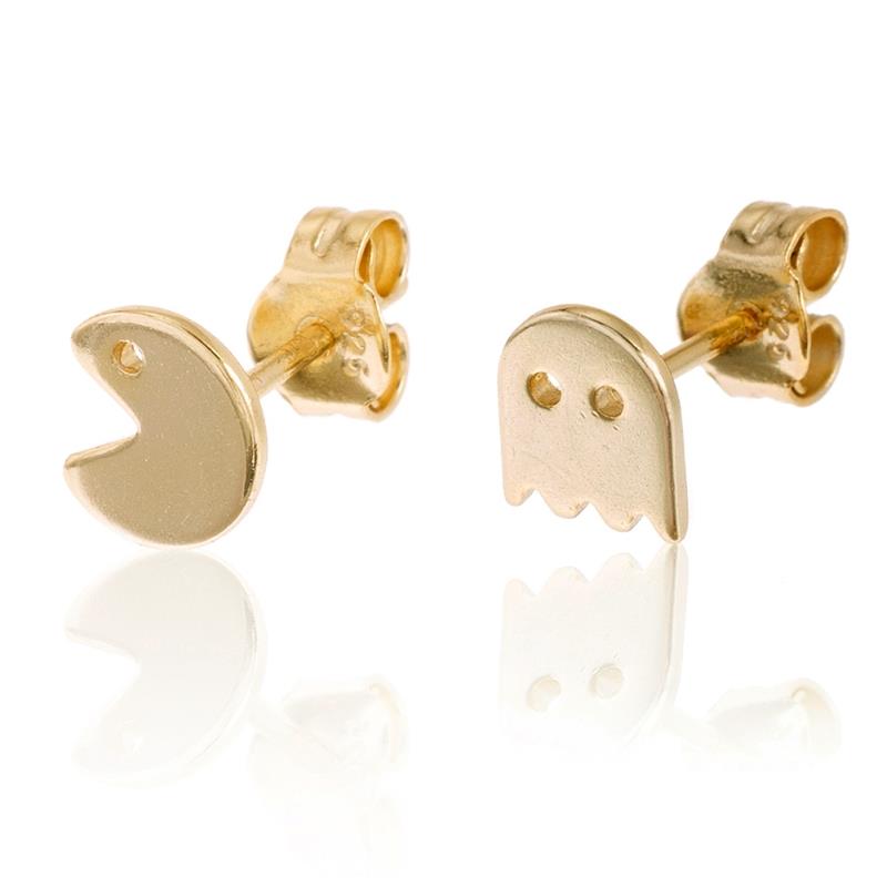PENDIENTES COMECOCOS PLATA DORADA