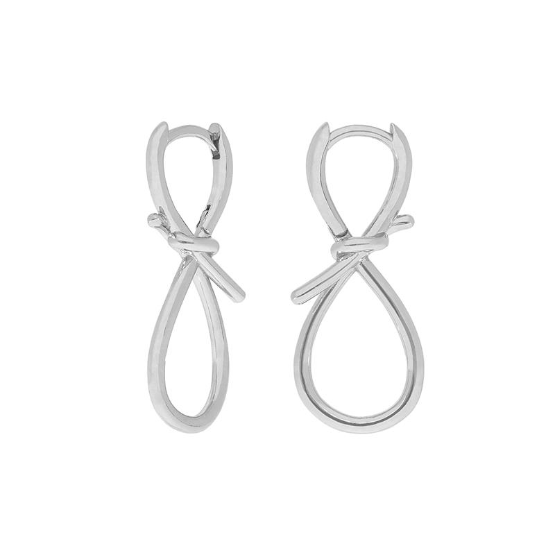 PENDIENTES MAREA PLATA- ETERNITY - D03201/AK