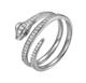 ANILLO PLATA RODIADA SERPIENTE CIRCONITAS