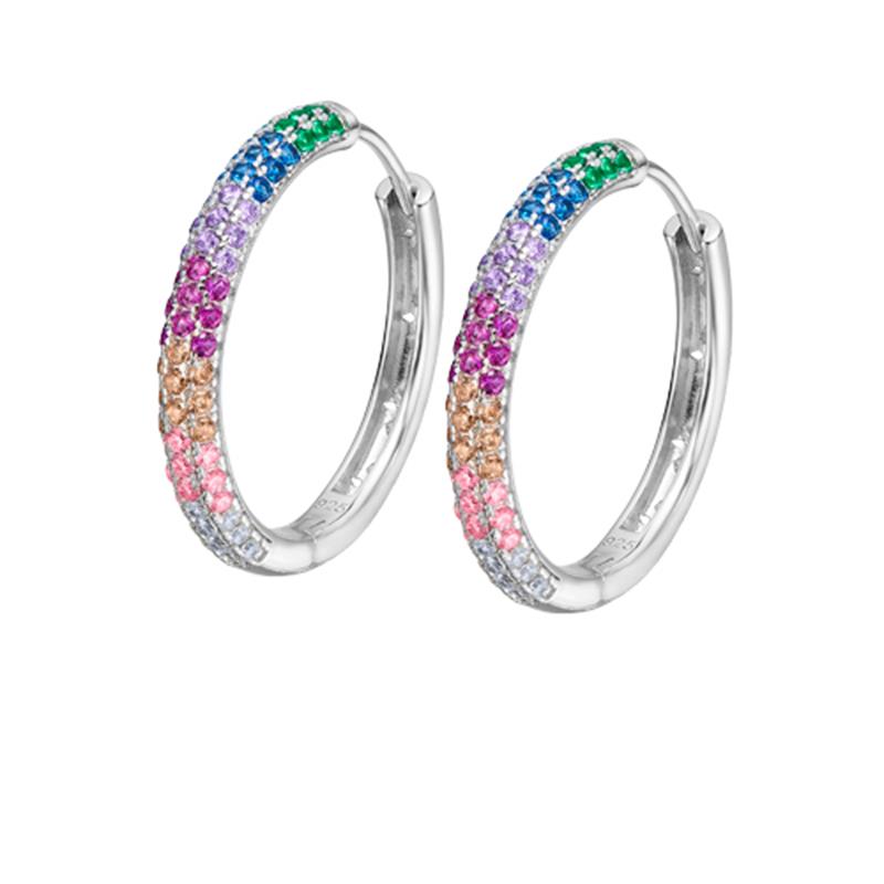 PENDIENTES ARO LOTUS SILVER LP3484-4/2 - RAINBOW