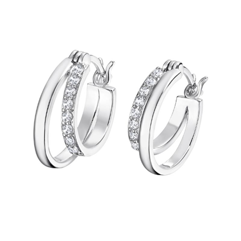 PENDIENTES ARO LOTUS SILVER DOBLE LP3511-4/1