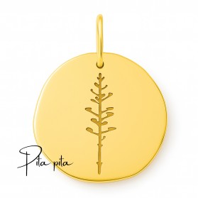 Colgante Pita plata chapada en oro – 40 mm
