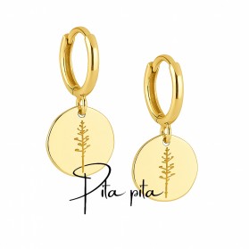 Colgante Pita en plata dorada de ley – 12 mm